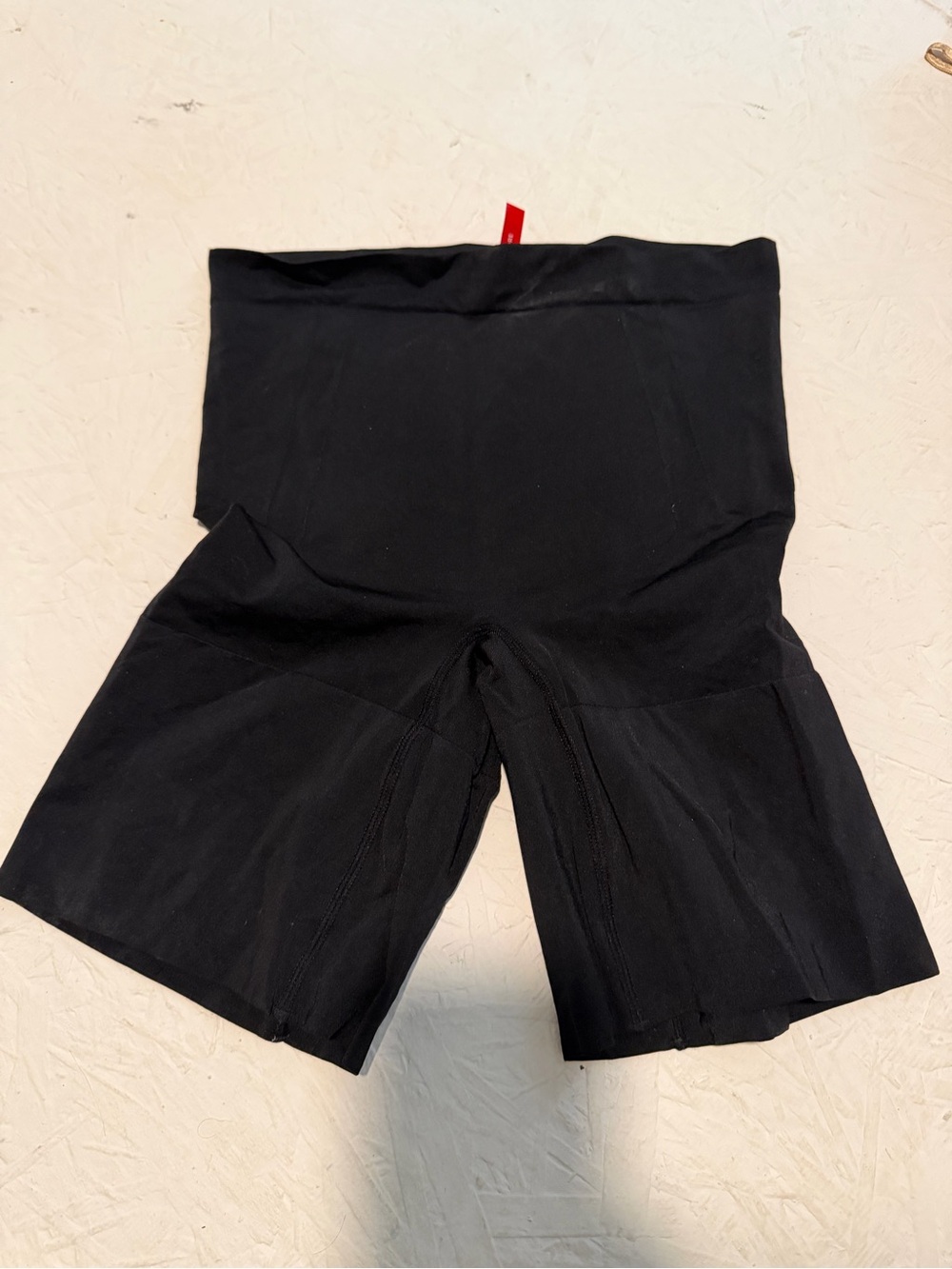 SPANX Black High-Waist Shaping Bike Shorts